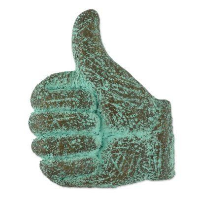Thumbs Up,'Thumbs Up Recycled Paper Relief Panel from Thailand'