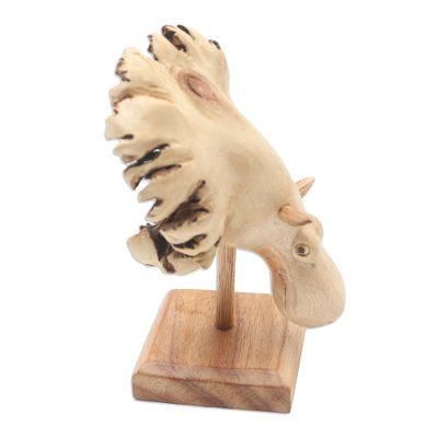 Little Hippo,'Jempinis Wood Hippo-Themed Statuette'