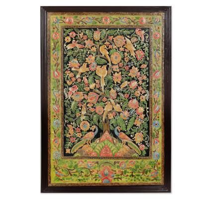 'Handmade Hand-painted Relief Marble Wall Art from India'