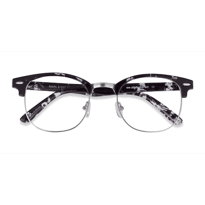Unisex s browline Floral Plastic, Metal Prescription eyeglasses - Eyebuydirect s Roots