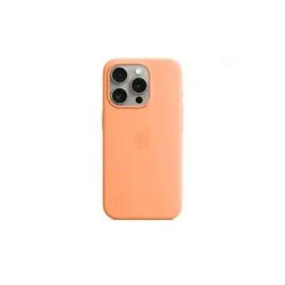 Apple Custodia MagSafe in silicone per iPhone 15 Pro - Aranciata