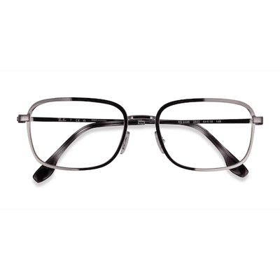 Unisex s rectangle Gunmetal Metal Prescription eyeglasses - Eyebuydirect s Ray-Ban RB6495