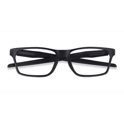 Unisex s rectangle Silver Plastic Prescription eyeglasses - Eyebuydirect s Oakley Hex Jector