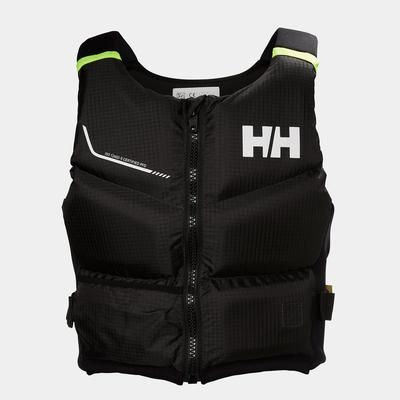 Helly Hansen Rider Stealth Zip - Low-Bulk Snug-fit Unisex Life Vest Black 40/60KG