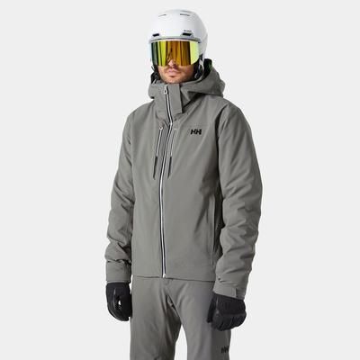 Helly Hansen Men's Alpha Lifaloft Lightweight Ski Jacket Grey L
