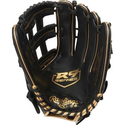 Rawlings R9 Series 12.75" Baseball Glove - Right Hand Throw Black