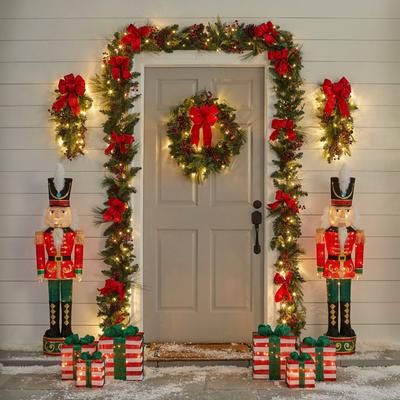 52" Pre-lit Tinsel Nutcracker by BrylaneHome in Multi