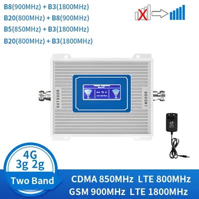 Amplificateur de signal mobile pour touristes, répéteur Internet, amplificateur cellulaire, 2G, 3G, 4G, persévérance, B20, 800, 900, 1800, 800, 900, 1800, 68dB