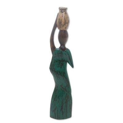 Water Jug,'Albesia Wood Sculpture'