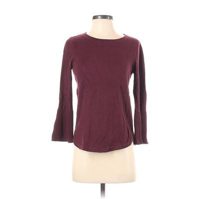 Max Studio Pullover Sweater: Burgundy Tops - Women's Size X-Small