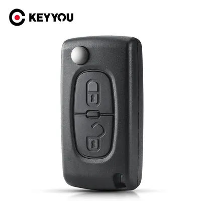 KEYYOU 2 Button Flip Folding Remote Car Key Shell Case For Citroen C2 C3 C4 C5 C6 C8 Xsara Picasso CE0536