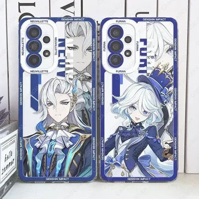 Genshin Impact Furina Charlotte Neuvillett Navia Phone Case For Samsung Galaxy S25 Ultra S24 Plus S23 FE A56 A55 A54 A36 A16