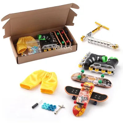 Scooter/Finger Skateboard/Casual Pants/Roller Skates/Bike For Tech Deck Ramp Venue Combination Set Children Indoor Home Toys
