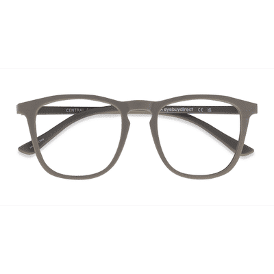 Unisex s square Matte Green Plastic Prescription eyeglasses - Eyebuydirect s Central