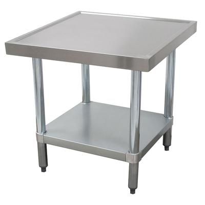 Advance Tabco AG-MT-300 30" Mixer Table w/ Galvanized Undershelf Base & Marine Edge, 30"D, Stainless Steel Top
