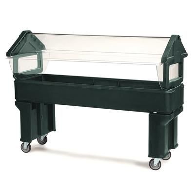 Carlisle 660608 65 1/4" SixStar Cold Food Bar - 5 Pan Capacity, Floor Model, Forest Green
