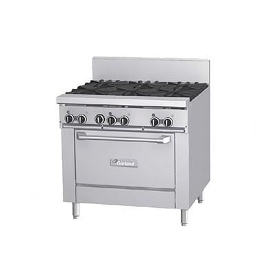 Garland GF36-6R LP 36" 6 Burner Commercial Gas Range w/ Standard Oven, Liquid Propane, Stainless Steel, Gas Type: LP