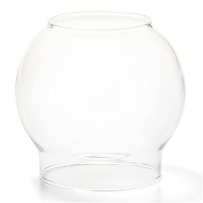 Hollowick 35C Fitter Globe for 3" Fitter Base, 3 3/8 x 3 1/8", Glass, Clear Bubble