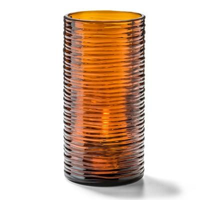Hollowick 48025DA Typhoon Candle Holder for HD17, HD26, & HD36 - 3 1/8" x 6 5/8", Amber, Brown