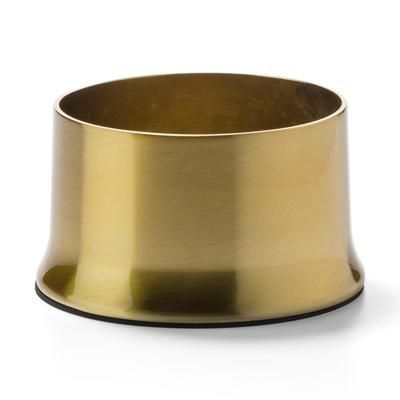 Hollowick 502 Cocktail II Round Lamp Base for HD36 - 2" x 3 5/8", Satin Brass