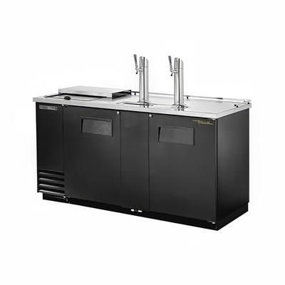 True TDD-3CT-HC 69" Kegerator Commercial Beer Dispenser w/ 3 Keg Capacity - 3 Columns, Black, 115v | True Refrigeration