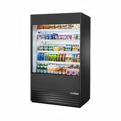 True 48" Vertical Open Air Cooler - 5 Levels, Black, 208-230v, TOAM-48-HC~NSL01