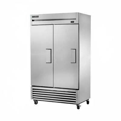 True TS-43-HC 47" 2 Section Reach In Refrigerator, (2) Left Hinge Solid Doors, 115v, 43 Cu. Ft, Silver | True Refrigeration