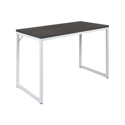 Flash Furniture GC-GF156W-12-GRY-GG Office Desk w/ Rustic Gray Laminate Top & White Steel Frame - 47 1/4"W x 23 1/2"D x 29 1/2"H