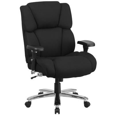 Flash Furniture GO-2149-GG Swivel Big & Tall Office Chair w/ High Back - Black Polyester Upholstery