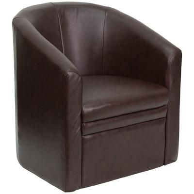 Flash Furniture GO-S-03-BN-FULL-GG Guest Chair w/ Brown LeatherSoft Upholstery