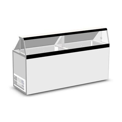 Master-Bilt DD-88 90 1/4" Stand Alone Ice Cream Dipping Cabinet w/ 28 Tub Capacity - White, 115v