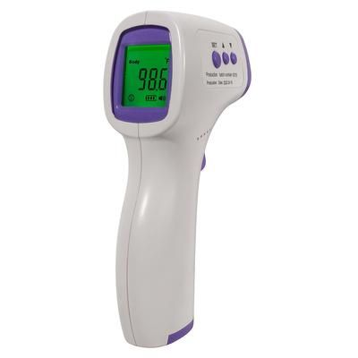 San Jamar THDG310 Non Contact Infrared Forehead Thermometer - 89.6Â°F to 109.2Â°F Range, White, 1-Sec. Response, 15 Reading Storage