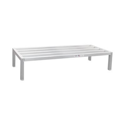 New Age 2062 30" Stationary Dunnage Rack w/ 2500 lb Capacity, Aluminum, 2, 500-lb. Capacity, All-Welded Aluminum, Silver