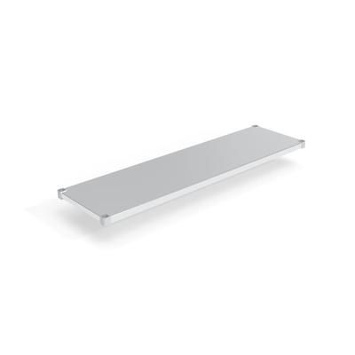 New Age 2072SB Aluminum Solid Shelf - 72"W x 20"D, Silver