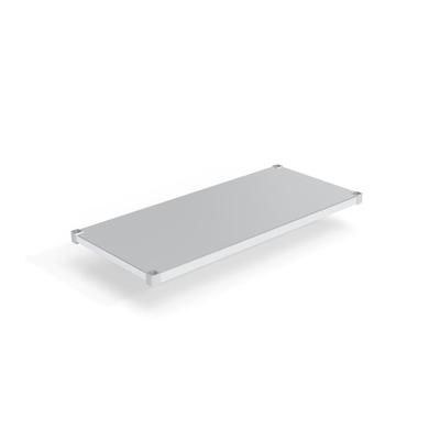 New Age 2454SB Aluminum Solid Shelf - 54"W x 24"D, Silver