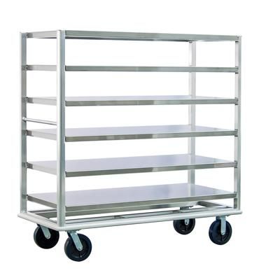 New Age 98183 Queen Mary Cart - 6 Levels, 3000 lb. Capacity, Stainless Steel, Marine Edges, Stainless Steel Shelves
