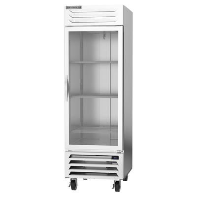 Beverage-Air RB23HC-1G 27" 1 Section Reach In Refrigerator, 1 Right Hinge Glass Door, 115v, Bottom-Mount Refrigeration, Silver