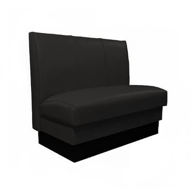 Vitro MD-3000-DBL BLK Double Restaurant Booth - 3 Panels, Fully Upholstered, 36" x 44", Black