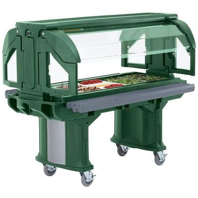 Cambro VBRLHD6519 65 1/8" Versa Food Bar Cold Food Bar - 5 Pan Capacity, Floor Model, Kentucky Green