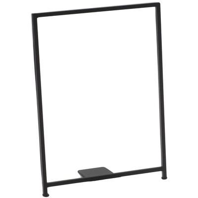 Cal-Mil 1264 Tabletop Menu Card Holder - 8 1/2" x 11", Iron, Black