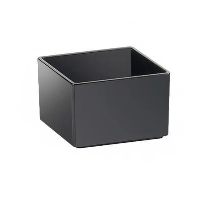 Cal-Mil 1395-13M Cater Choice Box - 5x5x3", Melamine, Black, Case of 2