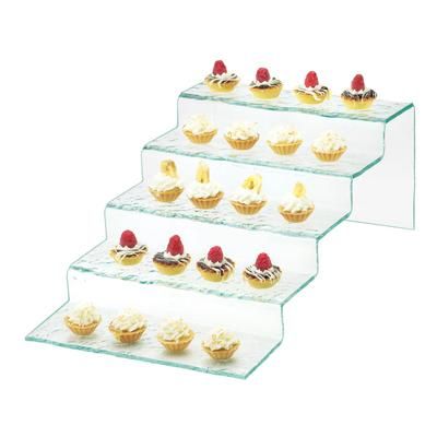 Cal-Mil 1463 5 Tier Glacier Riser - 11 1/2"L x 20"W x 7"H, Glass, Clear