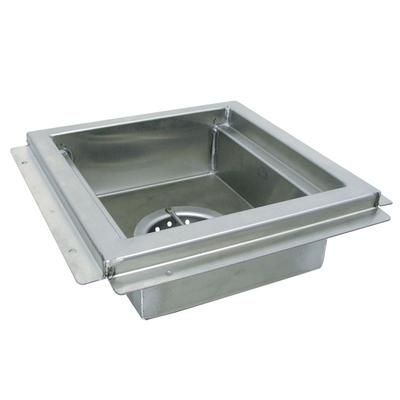 Advance Tabco FDR-1212 Floor Drain - Waste Cup, Removable Basket, 12" x 12" x 4", Stainless Steel