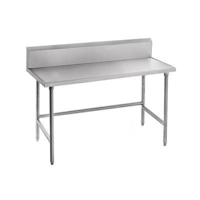 Advance Tabco TKAG-246 72" 16 ga Work Table w/ 430 Series Stainless Steel Top, 5" Backsplash
