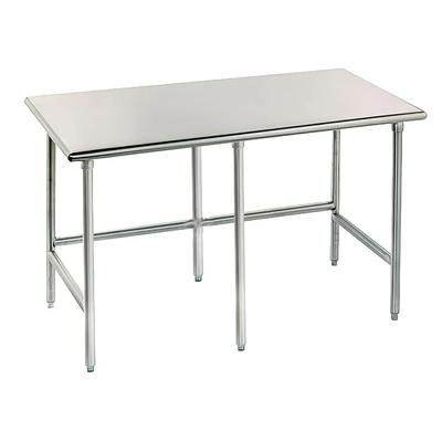 Advance Tabco TSAG-3610 120" 16 ga Work Table w/ 430 Series Stainless Steel Flat Top