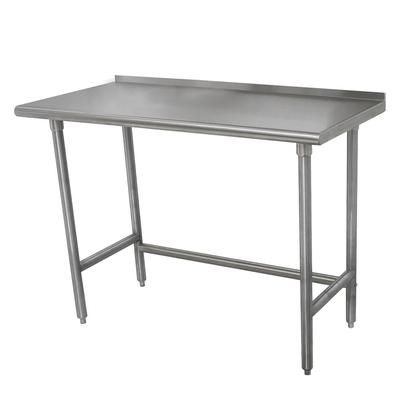 Advance Tabco TSFLAG-304-X 48" 16 ga Work Table w/ 430 Series Stainless Steel Top, 1 1/2" Backsplash, Open Base