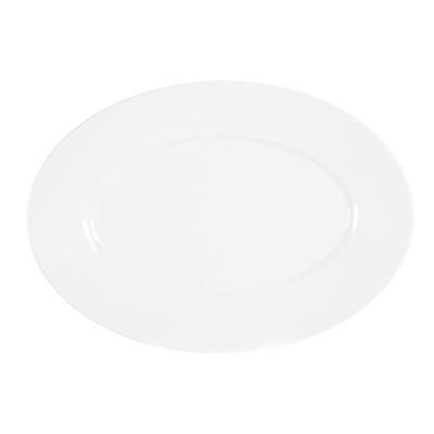 Cal-Mil 22460-79-15 9 3/4" x 7 1/4" Oval Platter - Melamine, White
