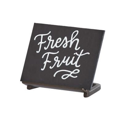 Cal-Mil 3919-43-84 Rectangular Write On Sign, 4" x 3" x 3 1/4", Bronze, Black, Case of 6