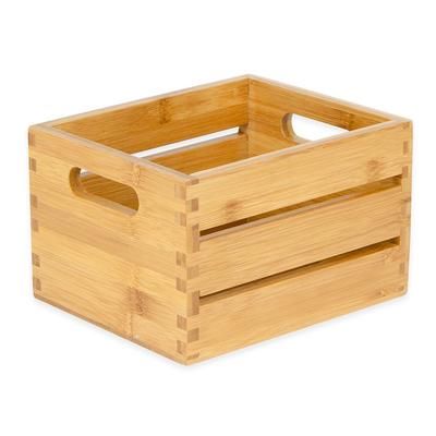 American Metalcraft WCBA7 Rectangular Condiment Caddy - Bamboo