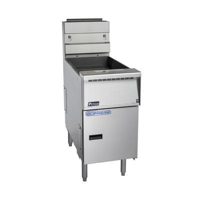 Pitco SSH55TR LP Commercial Gas Fryer - (2) 25 lb Vats, Floor Model, LP, Stainless Steel, Gas Type: LP